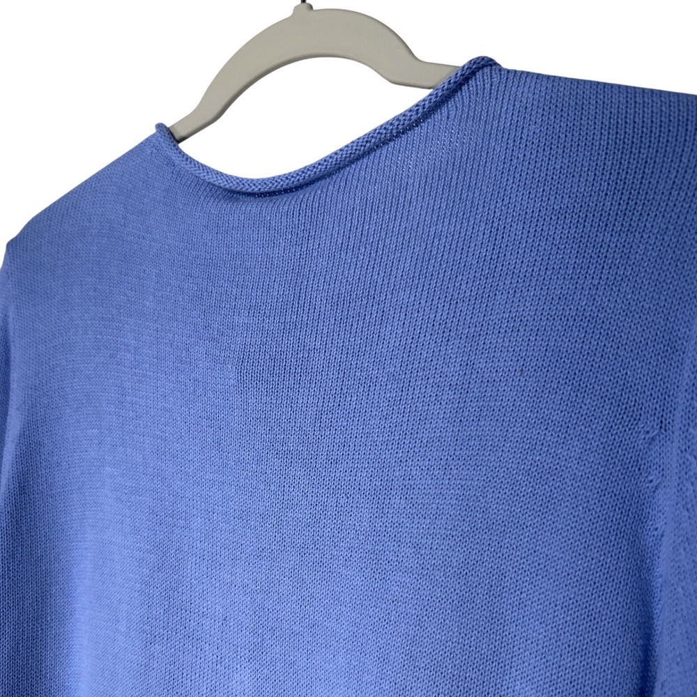 Sota Clothing Lake Days Embroidered Sweater Peri Blue Ivory XL Retail $78 NWT - Picture 7 of 11